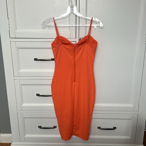 Orange Party Dress : Size S : Privy - Picture 2 of 4